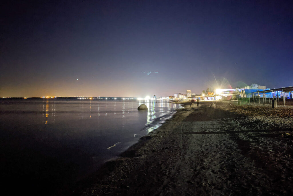 Панорама ночного Коблево