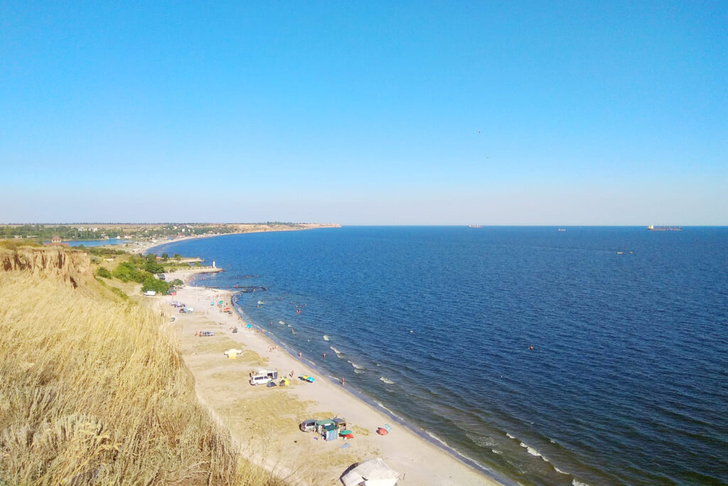 Панорама курорта Морское в Николаевской области